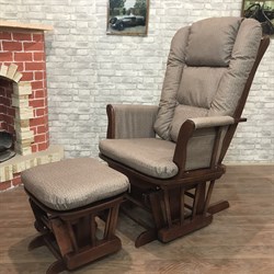 Кресло-качалка  Глайдер 1804/1805 с пуфом - фото 5715