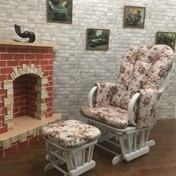 Кресло-качалка "Dondolo-1" с пуфом - фото 5374