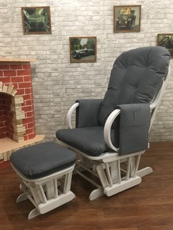 Кресло-качалка "Dondolo-1" с пуфом - фото 5375