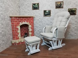 Кресло-качалка "Dondolo-1" с пуфом - фото 5638 Кресло-качалка "Dondolo-1" с пуфом - фото 5638